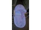 Pink Moses Basket Bnwot Inc Stand