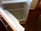 white zanussi integrated fridge and freezer white....