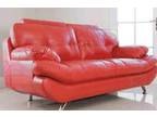 Nice Cool contemporary Sandy 3+2 radiant red and chrome....